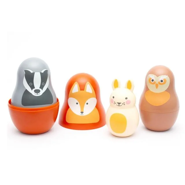 - Toys suitable for multi-pet familiesRosa & Bo Stacking Toys - Woodland Nesting Babies for Babies & Toddlers