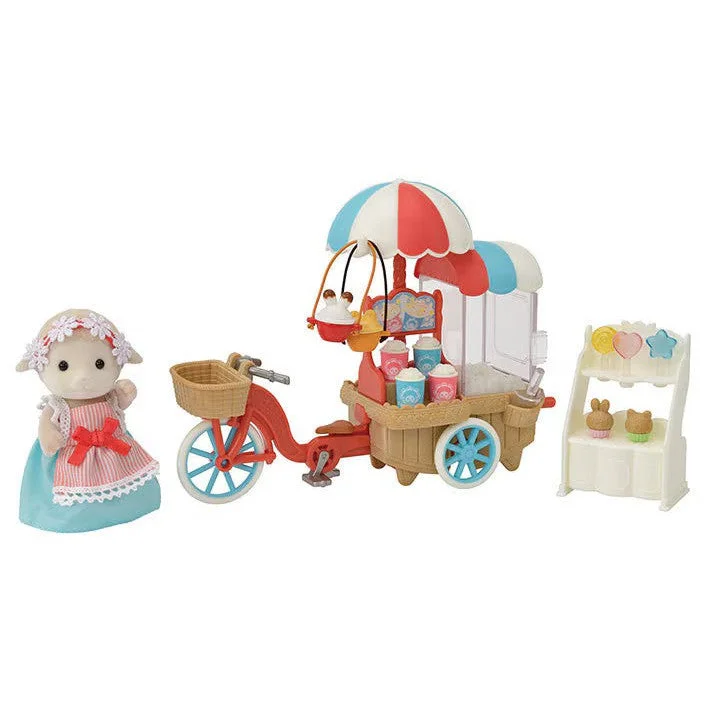 Calico Critters popcorn delivery trike