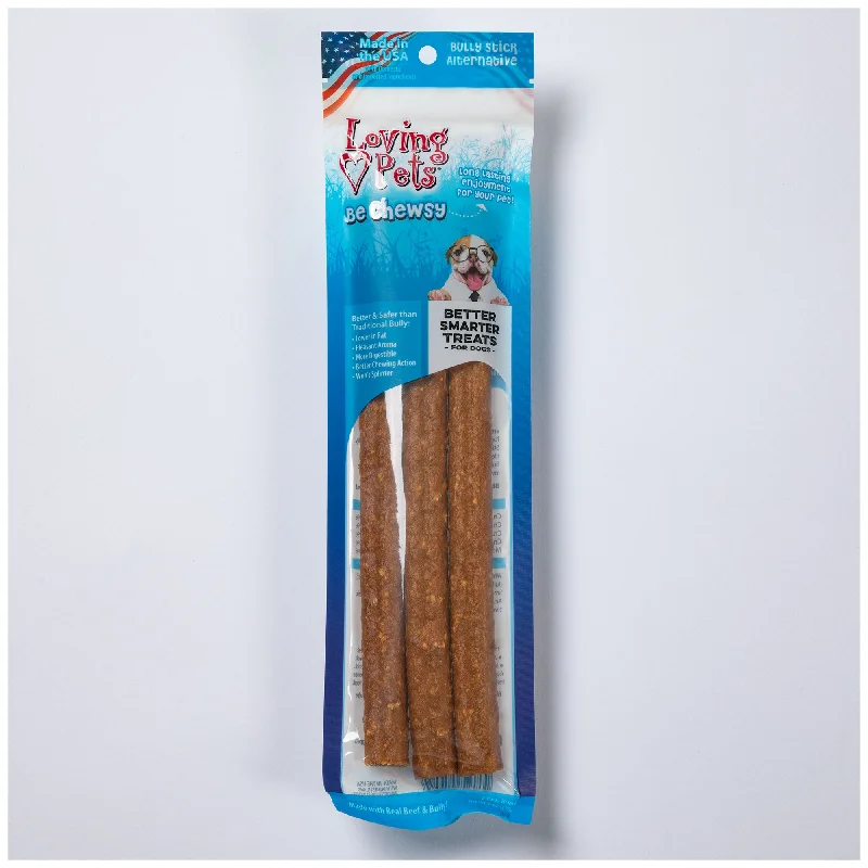 Loving Pets® Be Chewsy 10" Bully Stick Alternative - 3 Pack