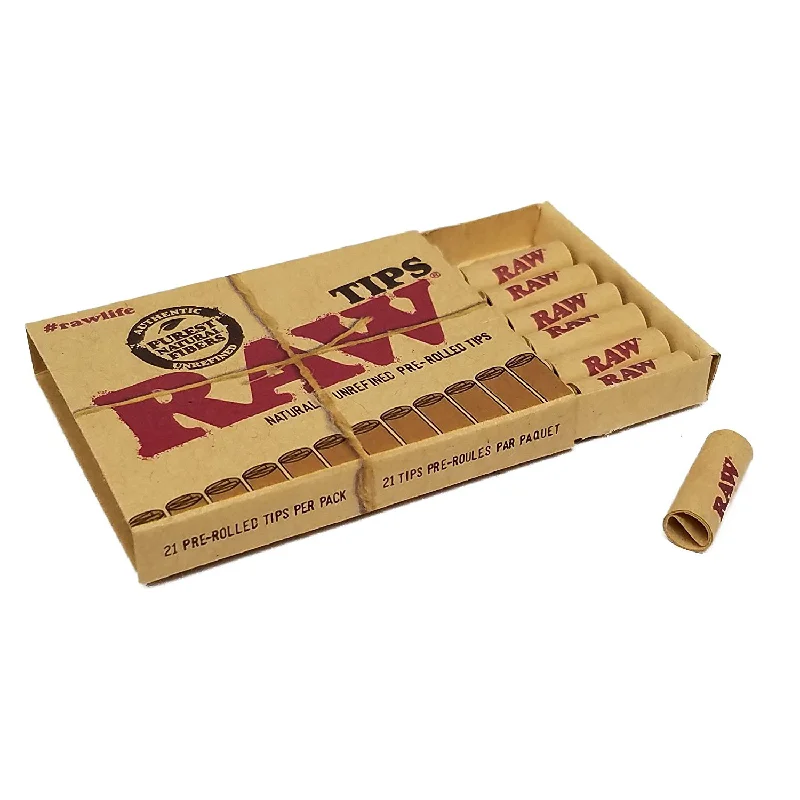 RAW - Pre-Rolled Filter Tips 21ct