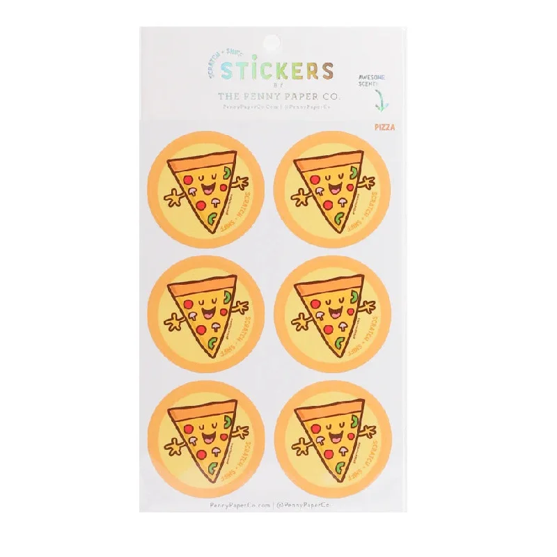 pizza scratch and sniff stickers