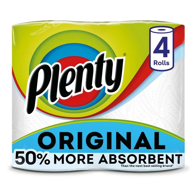 Plenty Original Kitchen Roll   4 per pack