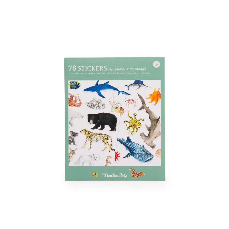 Moulin Roty tout autour de monde pack of 78 stickers