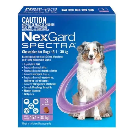 NexGard Spectra for Dogs 15.1 - 30kg