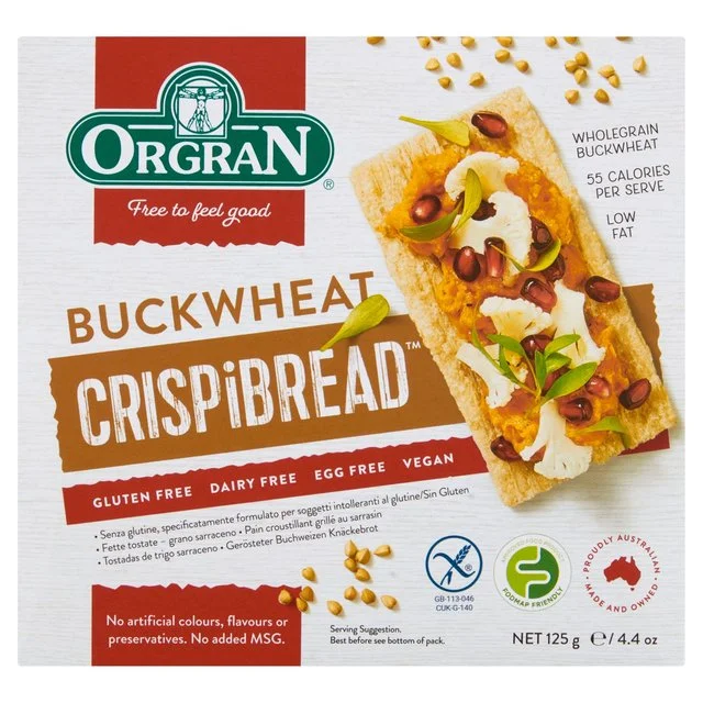 ORGRAN Gluten Free Buckwheat Crispibread   125g