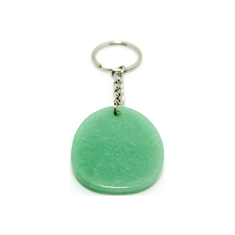 Semi Precious Gemstone Keyring Aventurine