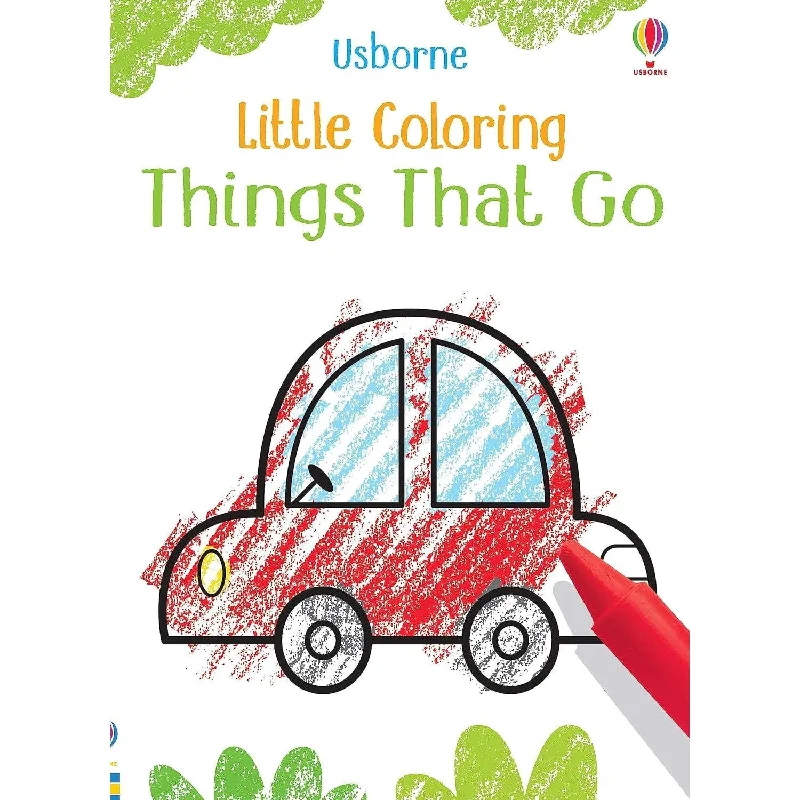 Usborne little colouring book things that go