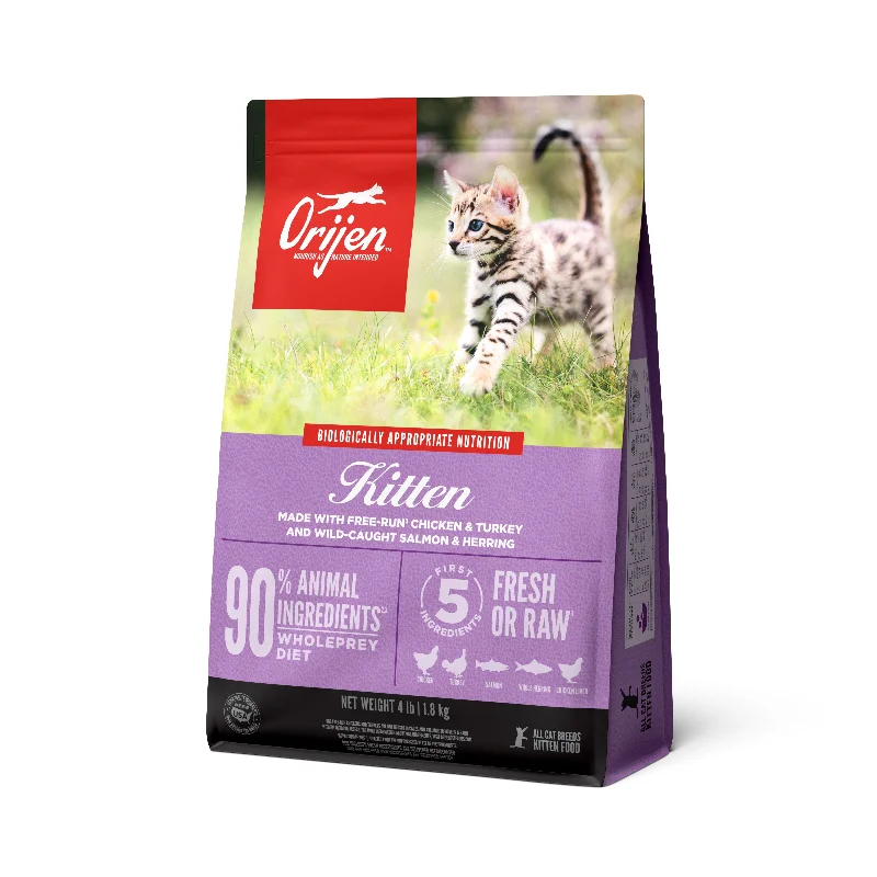    - How is Bricky cat food?  ORIJEN KITTEN CAT FOOD 4 LB/ 1.8 KG   COR4992-4