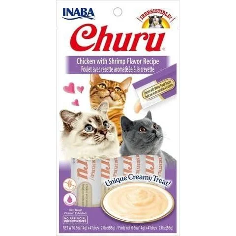 INABA Cat Churu Puree Chicken With Shrimp 56G