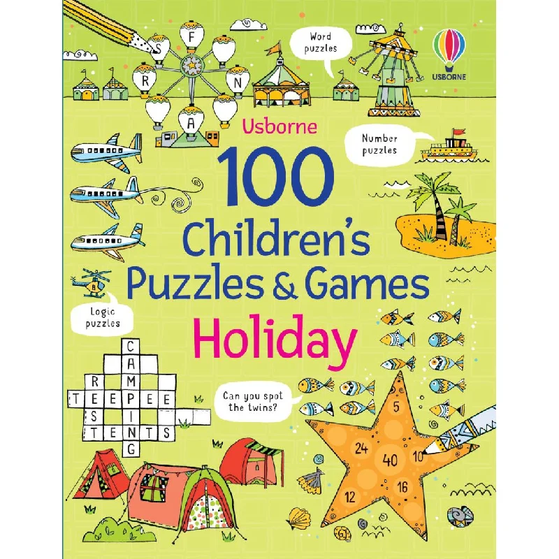 Usborne 100 Children's puzzles holiday