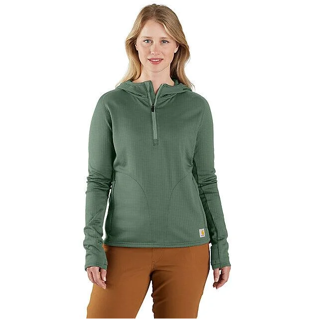 Women's Force Relaxed Fit Half-Zip Hooded T-Shirt - Frosted Balsam