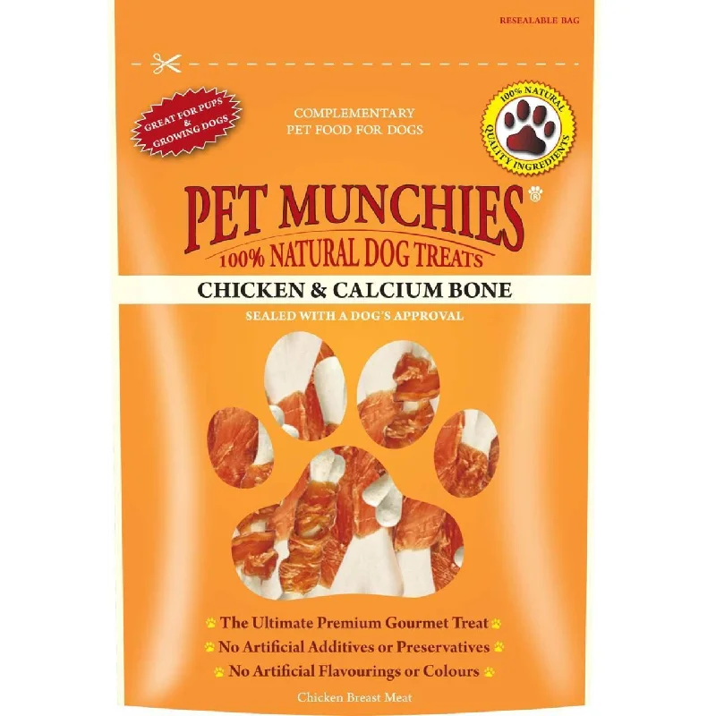 -Grain-free dog food recommendationPet Munchies 100% Natural Chicken & Calcium Bone Dog Treats 100g