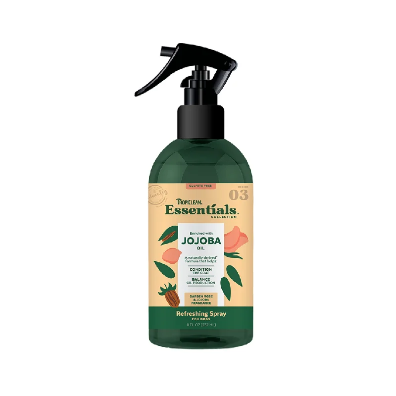 Pet careTropiClean Essentials Jojoba Oil Refreshing Spray for Dogs