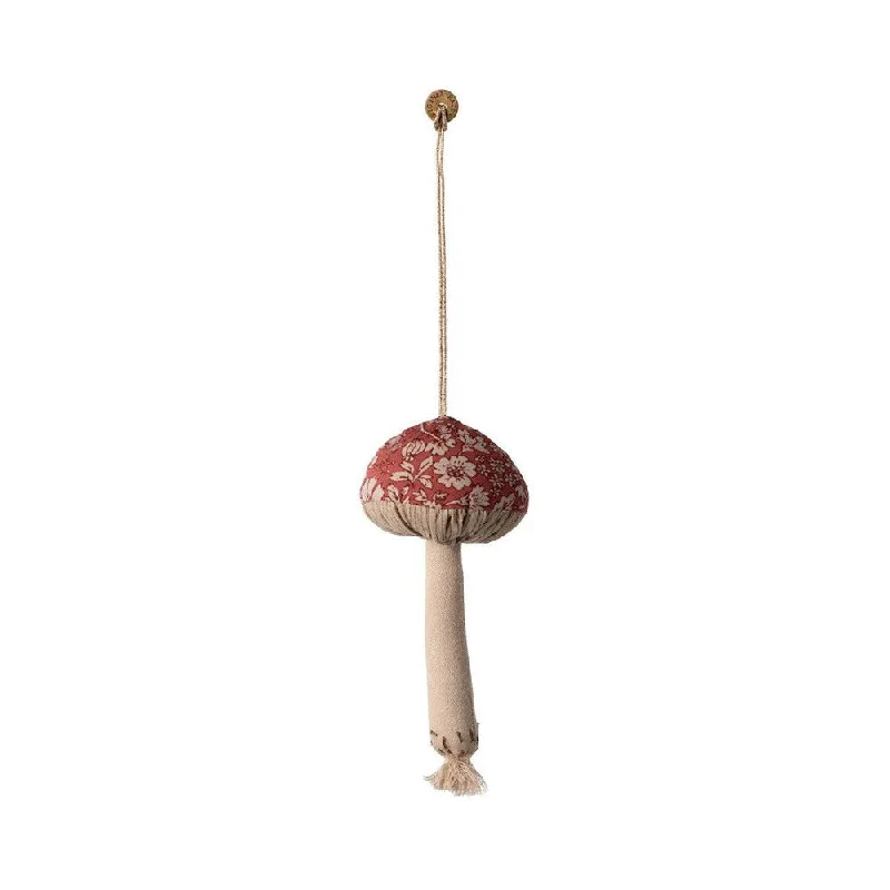 Maileg mushroom ornament - blossom, red