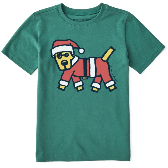 Kids' Rocket Santa Suit Crusher Tee - Spruce Green