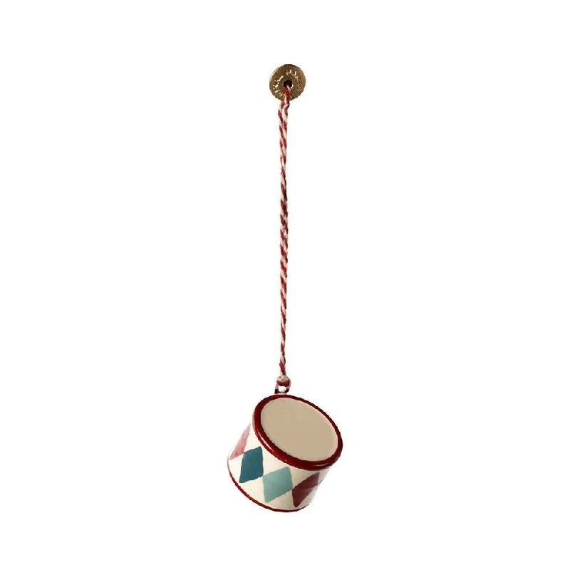 Maileg small drum ornament - classic red