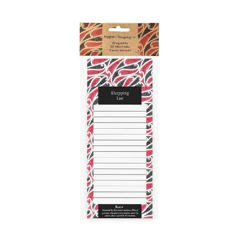 Magnetic Shopping List Sharmz Waiomio Koru