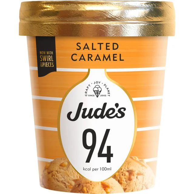 Jude's Lower Calorie Salted Caramel   460ml