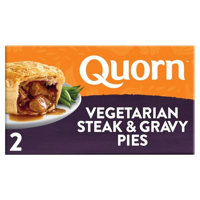 Quorn Vegetarian 2 Steak & Gravy Pies   400g