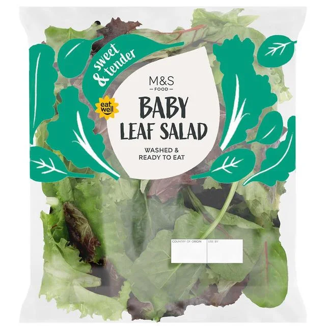 M&S Baby Leaf Salad Washed & Ready to Eat   80g