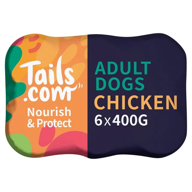 Tails.com Nourish & Protect Adult Dog Wet Food Chicken   6 x 400g