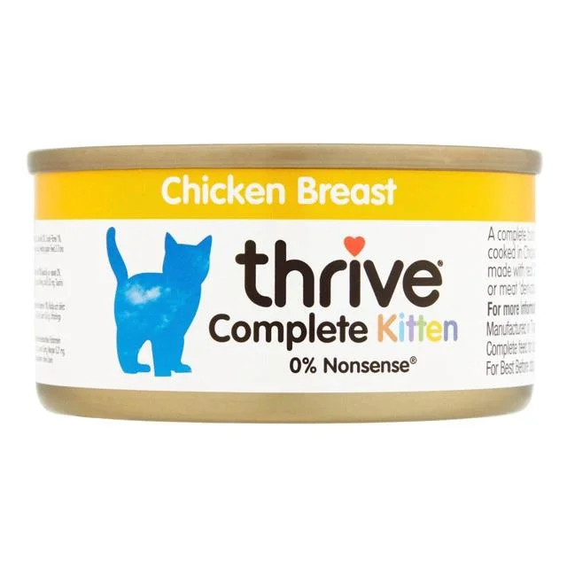 Cat FoodThrive Complete Cat Food Kitten Chicken Breast   75g