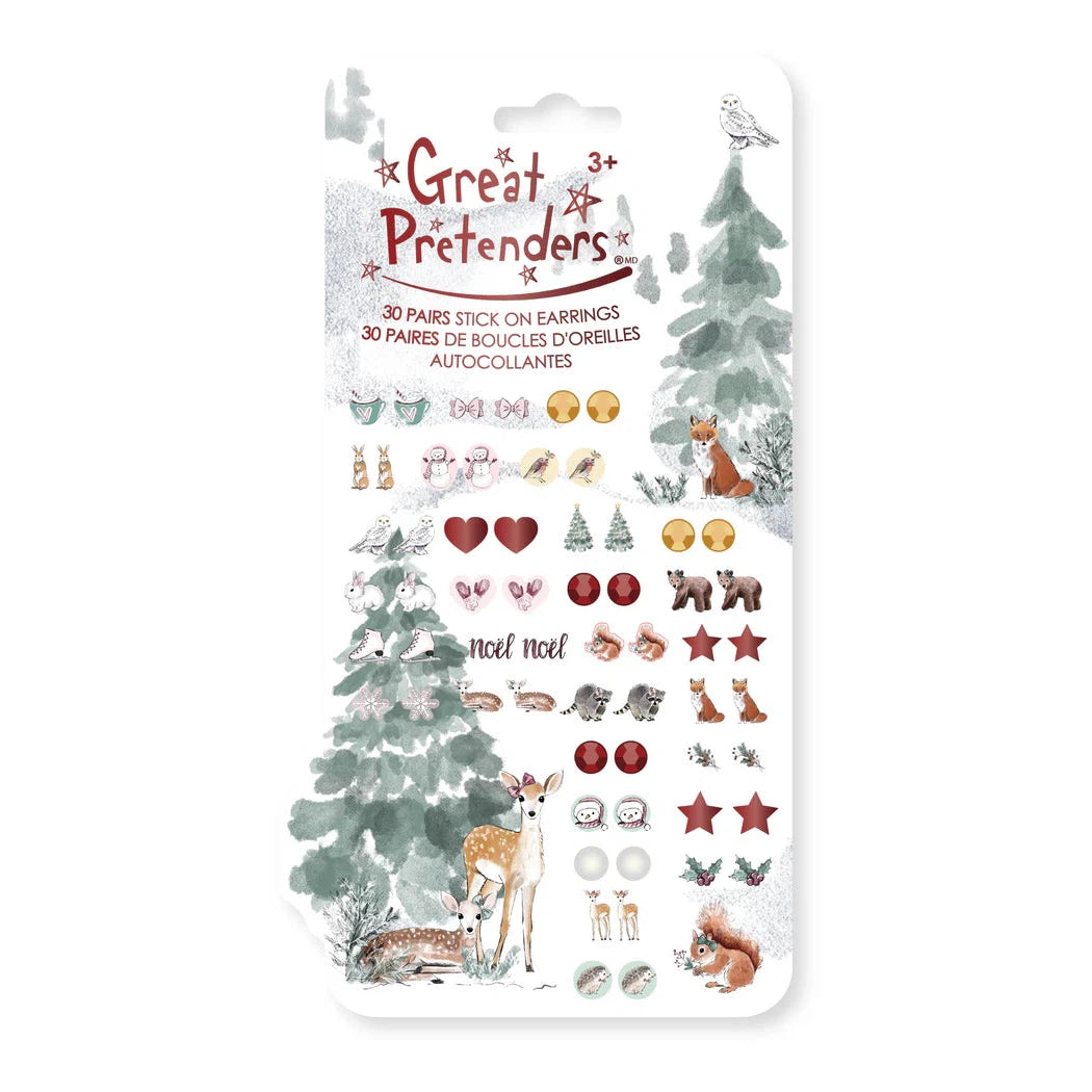 woodland fawn sticker earrings