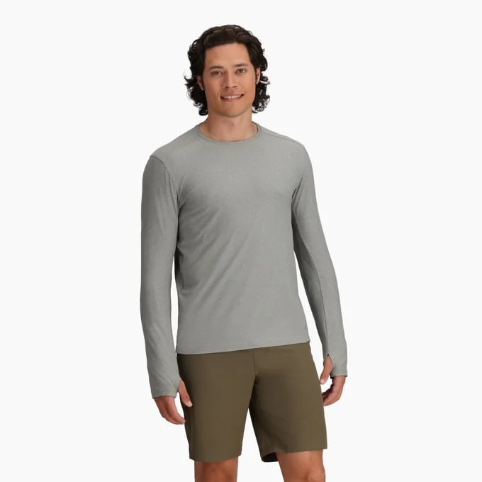 Men's Amp Lite Crew Long-Sleeve - Light Pewter Heather