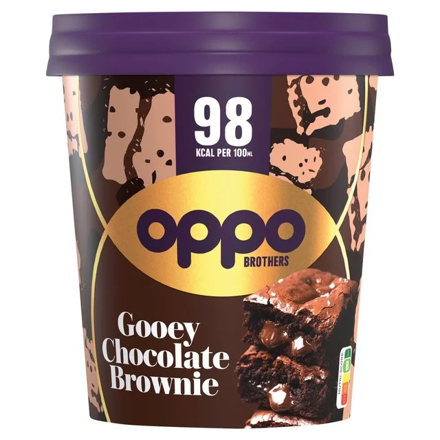 Oppo Brothers Gooey Chocolate Brownie Ice Cream    475ml