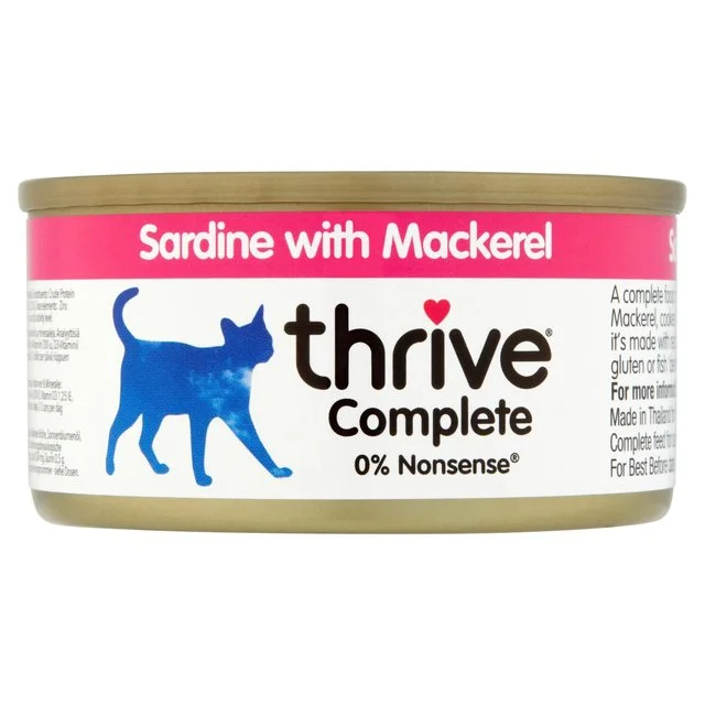 1. **Functional Cat Food**  Thrive Complete Cat Food Sardine with Mackerel   75g