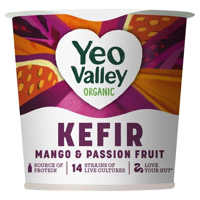 Yeo Valley Organic Kefir Mango & Passionfruit Yoghurt   350g