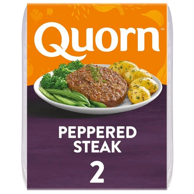 Quorn Vegetarian 2 Peppered Steaks   196g