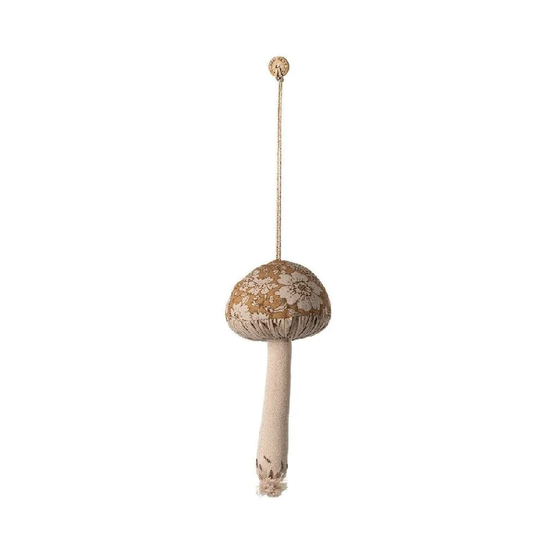 Maileg mushroom ornament - blossom, ocher