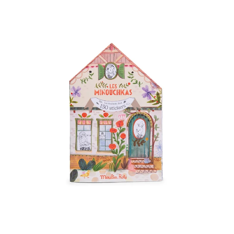 Moulin Roty Les Minouchkas colouring book with stickers