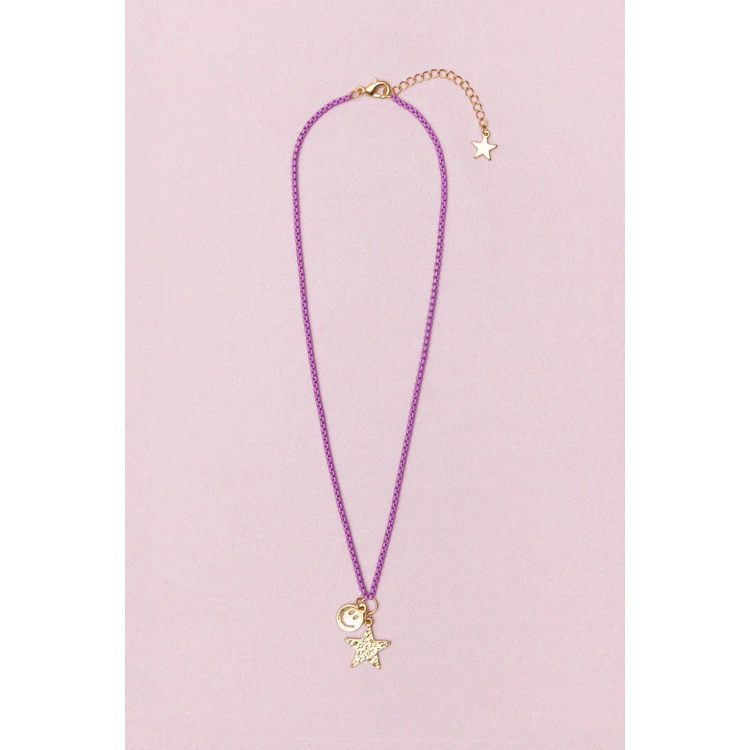 boutique chic starshine smiles necklace