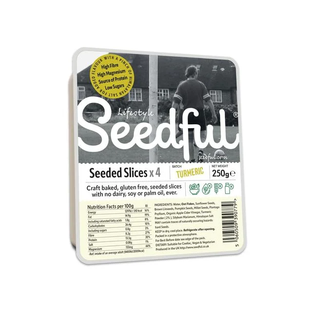 SEEDFUL Slices with Turmeric (4 Slices)   250g