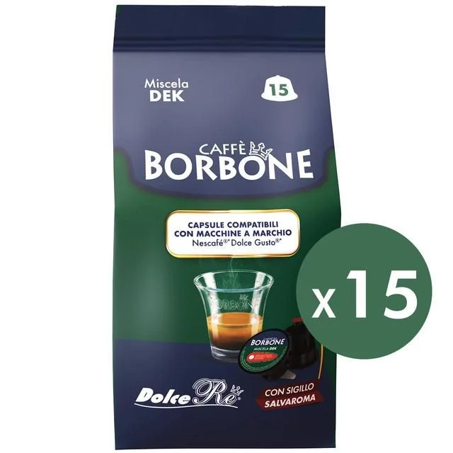 Caffe Borbone Decaf Intensity 6 Dolce Gusto Compatible   15 per pack